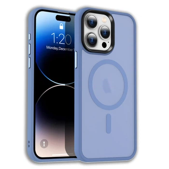 Чехол Vanfone AirShield MagSafe для iPhone 15 Pro, синий (VANAX10204)