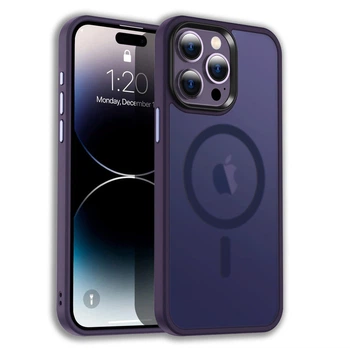 Чехол Vanfone AirShield MagSafe для iPhone 15 Pro Max, темно-фиолетовый (VANAX89003)