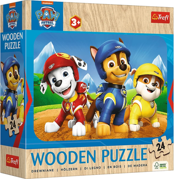 Puzzle drewniane Trefl Psi Patrol Urocza psia ekipa 24 elementy (5900511202656)