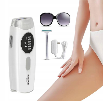 Лазерный эпилятор Krexus ipl body bikini pro 5 режимов функция Ice Cool цифровой дисплей + защитные очки
