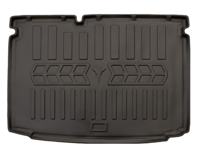 Коврик в багажник Volkswagen Polo 2009-2017, нижняя полка, с бортом, полиуретан, Stingray 6024461
