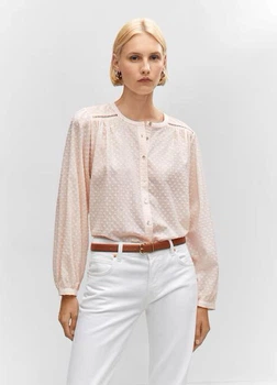 Блузка MANGO 57013817-PLUM Розовый M KL0067