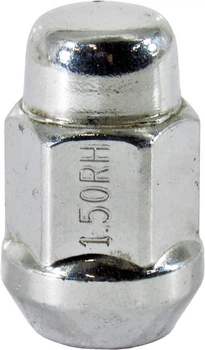 Гайка колеса унів. 12x1,5x35 хром конус закр. ключ 19 (Walline) F 314