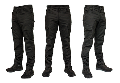 Тактичні штани WinTac Varvar Black Urban Tactical Pants Special Fabric 5XL/Tall чорні