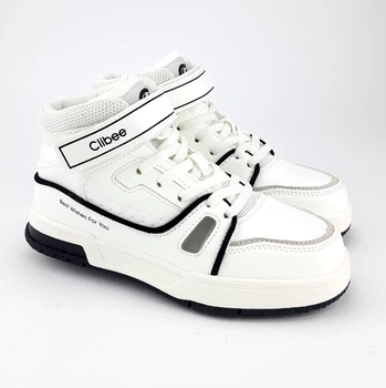 Демісезонні хайтопи для хлопчика Clibee (KC510 white) Розмір 34, 21.2 см