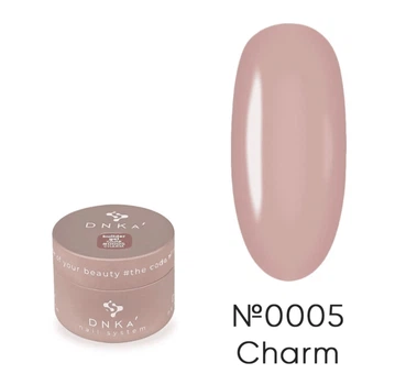 Моделюючий гель для нарощення та укріплення нігтів (коричневий) Builder Gel Charm 0005 DNKa 30 мл
