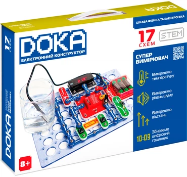 Конструктор електронний DOKA Супервимірювач 17 схем (D70712)