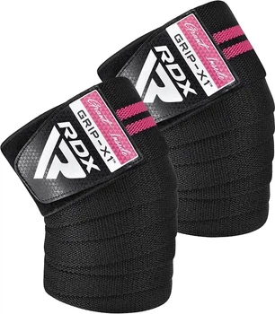 Бинты на колени RDX KR11 Gym Knee Wrap Black/Pink (WAH-KR11BP)