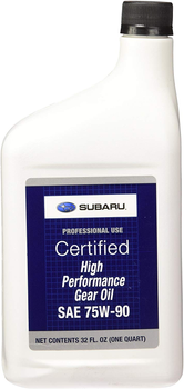Трансмиссионное масло Subaru High Performance Gear Oil 75W-90 1 л (SOA427V1700)