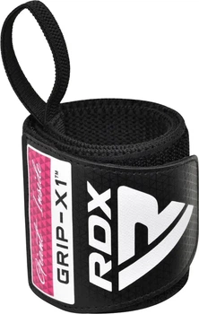 Бинты для запястий (кистевые бинты) RDX WR11 Gym Wrist Wrap Black/Pink (WAH-WR11BP)