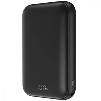 УМБ Павербанк 10000 mAh 20W Magsafe Apple із швидкою та бездротовою зарядкою Proove Vibe Energy Magnetic Power Bank зовнішній акумулятор Чорний