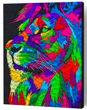 Zestaw do rzeźbienia Splat Planet Clay painting on canvas 30 x 40 cm Lion (5060639146895)