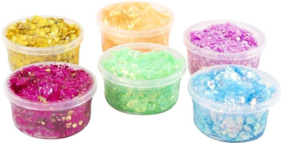 Zestaw do tworzenia szlamów Creative Toys Die Glitter Clay 6 szt (5712854704687)