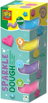 Набір для ліплення Ses Creative Dough Feel Good Sparkle 4х90 г (8710341005153)