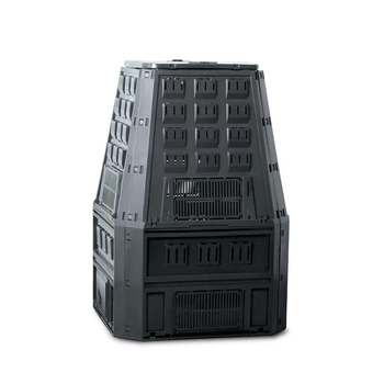 Компостер садовий Prosperplast Evogreen 850 л 900х910х1345 мм домашній контейнер для компосту Чорний