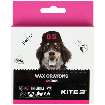 Крейда воскова 12 кольорів Kite Dogs K22-070 4063276089120