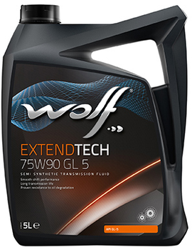 Трансмиссионное масло Wolf Extend Tech 75W90 GL 5 - 5 л (8303500)