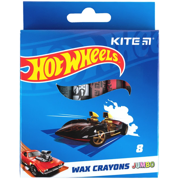 Крейда воскова 8 кольорів Jumbo Hot Wheels HW24-076 4063276177209