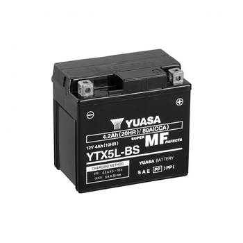 Аккумулятор автомобильный Yuasa 12V 4Ah MF VRLA Battery AGM (YTX5L-BS)[50391]