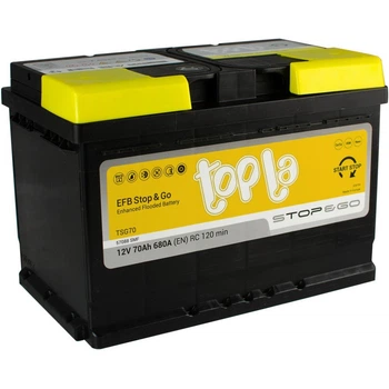 Аккумулятор автомобильный Topla 70 Ah/12V EFB Euro (112 070)[50307]