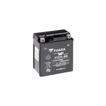 Аккумулятор автомобильный Yuasa 12V 6Ah MF VRLA Battery AGM (YTX7L-BS)[73480]