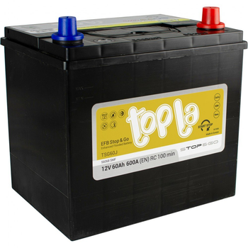 Аккумулятор автомобильный Topla 65 Ah/12V EFB Japan Euro (112 260)[89524]