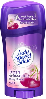 Антиперспирант-дезодорант женский сухой стик Lady Speed Stick Fresh & Essence Cherry blossom Dry Powder Deodorant 48h 65г