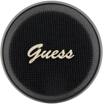 Портативна колонка Guess Bluetooth Magnetic Script Metal Black (GUWSC3ALSMK)