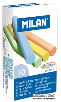 Набор мела Milan 10 шт Цветной (8411574010470)