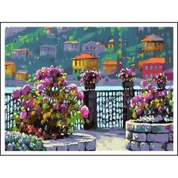 Картина по номерам 40х50 см DIY Цветы на набережной (RA5172)