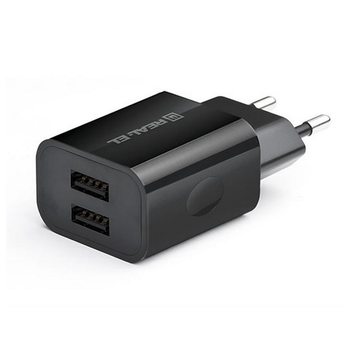 Зарядний пристрій REAL-EL CH-210 (2USB, 2.1A) Black