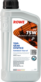 Трансмиссионное масло ROWE Hightec Topgear Synth E SAE 75W 1 л (25027-0010-99)