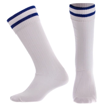 Гетры футбольные CO-5608 юниорские р.32-39/20-24см хлопок нейлон white size 32-39