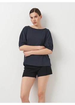 Блуза H&M M Темно-бірюзовий 0664074_т.бир