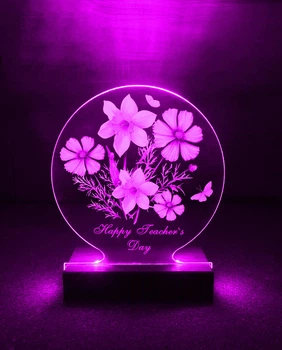 Нічник подарунок до Дня вчителя Happy Teacher's Day (принт 21)