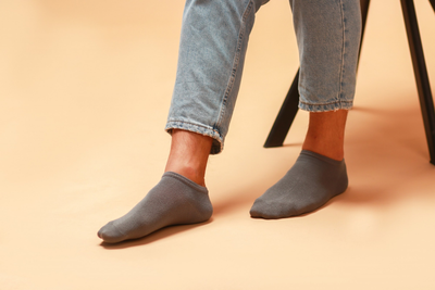 Носки бамбук летние короткие бесшовные дышащие ORGANIC bamboo графит JILL ANTONY 39-41 men's арт. 31005