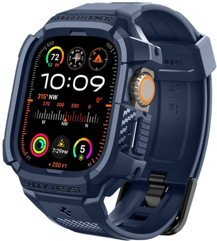 Pasek z etui Spigen Rugged Armor Pro do Apple Watch Ultra/Ultra 2 49 mm Navy Blue (8809971222686)