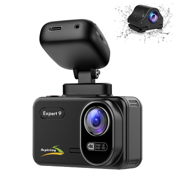 Автомобільний відеореєстратор Aspiring Expert 9 Speedcam, Wi-Fi, GPS, 2K, 2 камери (EX123SS)