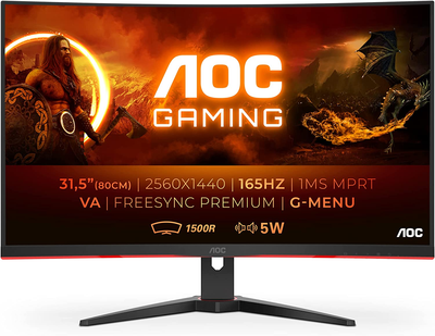 Монитор 31.5" AOC Gaming CQ32G2SE 2K VA 165 Гц Б/В g8