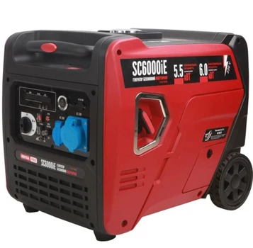 Инверторный генератор КВІТКА PRO SC6000iE (6 кВт, 50 Гц, 230 В, 13.5 л, 1.2 л/час) бензиновый (22973)