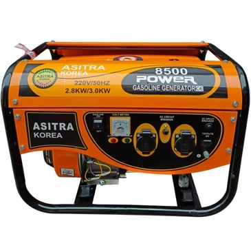Бензиновый генератор Asitra AST 8500 (3 кВт, 50 Гц, 230 В, 15 л) однофазный (23014)
