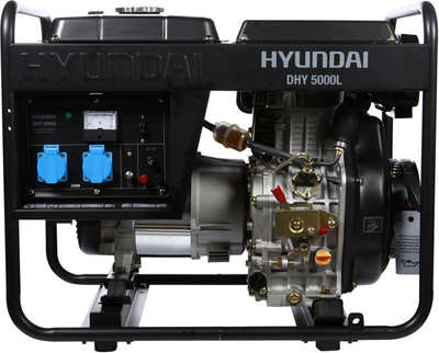 Дизельный генератор Hyundai DHY 5000L (4.6 кВт, 50 Гц, 230 В, 12.5 л) однофазный (23032)