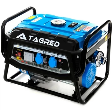 Бензиновый генератор Tagred TA3500GHX (3.5 кВт, 50 Гц, 230 В, 15 л, 0.7 л/ч) однофазный (23009)