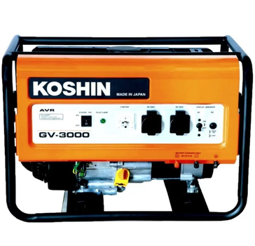Бензиновый генератор Koshin GV-3000-BAC (2.2 кВт, 50 Гц, 230 В, 12.6 л) однофазный (23101)