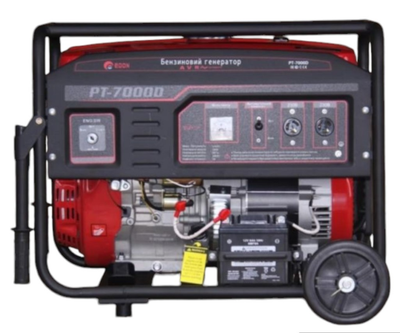 Генератор бензиновий Edon PT-7000D, 220В, 5-5.5 кВт