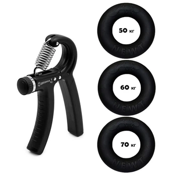 Набор кистевых эспандеров кольцо+эспандер ножницы Power Grip Set3 NE-1589-60