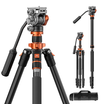 Професійний Фотоштатив Монопод з гідравлічною головою K&F Concept K234A7+FH-03 200см