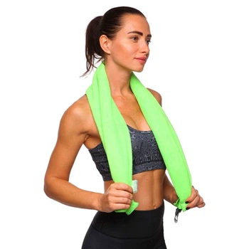 Полотенце спортивное TRAVEL TOWEL 4Monster T-SQT (микрофибра, р-р 60х120см, цвет зеленый)