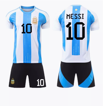Форма футбольная детская Messi (Месси) 10 сборная Аргентины 24/25, 20 – 110-115см. белая