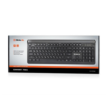 Клавіатура REAL-EL Comfort 7085 Black USB